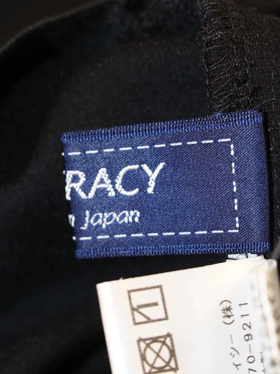 エムズグレイシー 216108 パンツ 38 ブラック クロップド  サイドジップ IT0A4F46GYDG