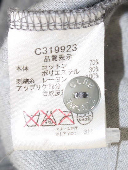 スタジオピッコーネ PICONE CLUB C319923 チュニック 2 グレー ベロア アルチビオ ロゴ ITQ5LRINWKNI