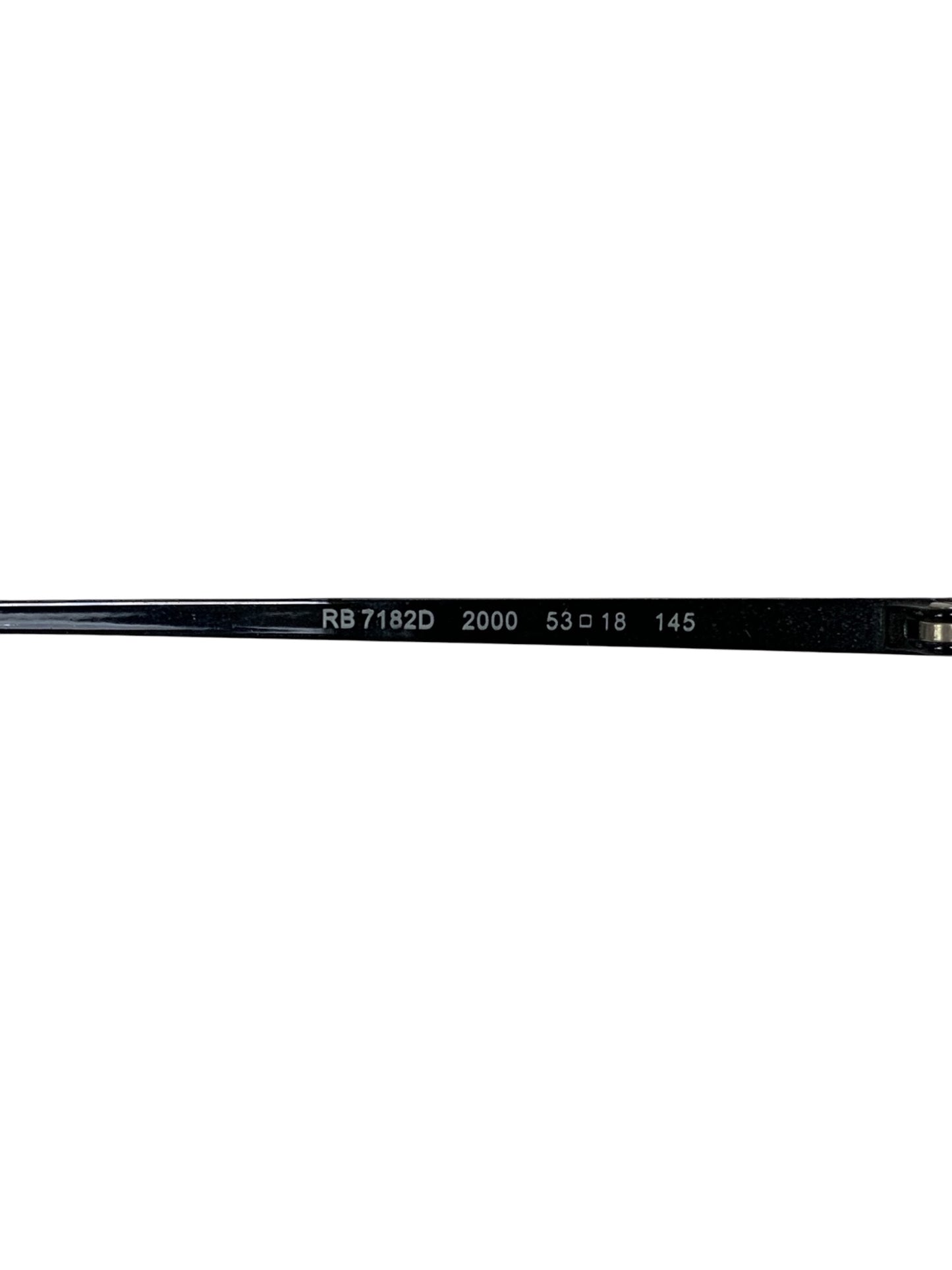 レイバン OPTICS RB7182D メガネ ブラック コンビフレーム フルリム スクエア ITZB5ZIAGXTO