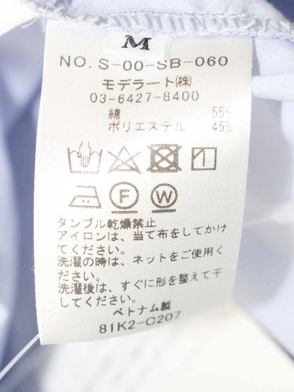 ソージュ S-00-SB-060 ブラウス M ブルー バンドカラー ロング シャツ ITTV32IFW71C