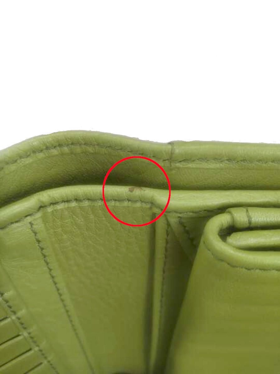 ヒロフ センプレ 二つ折り財布 レザー ウォレット 本革 グリーン ITA52D8RU288