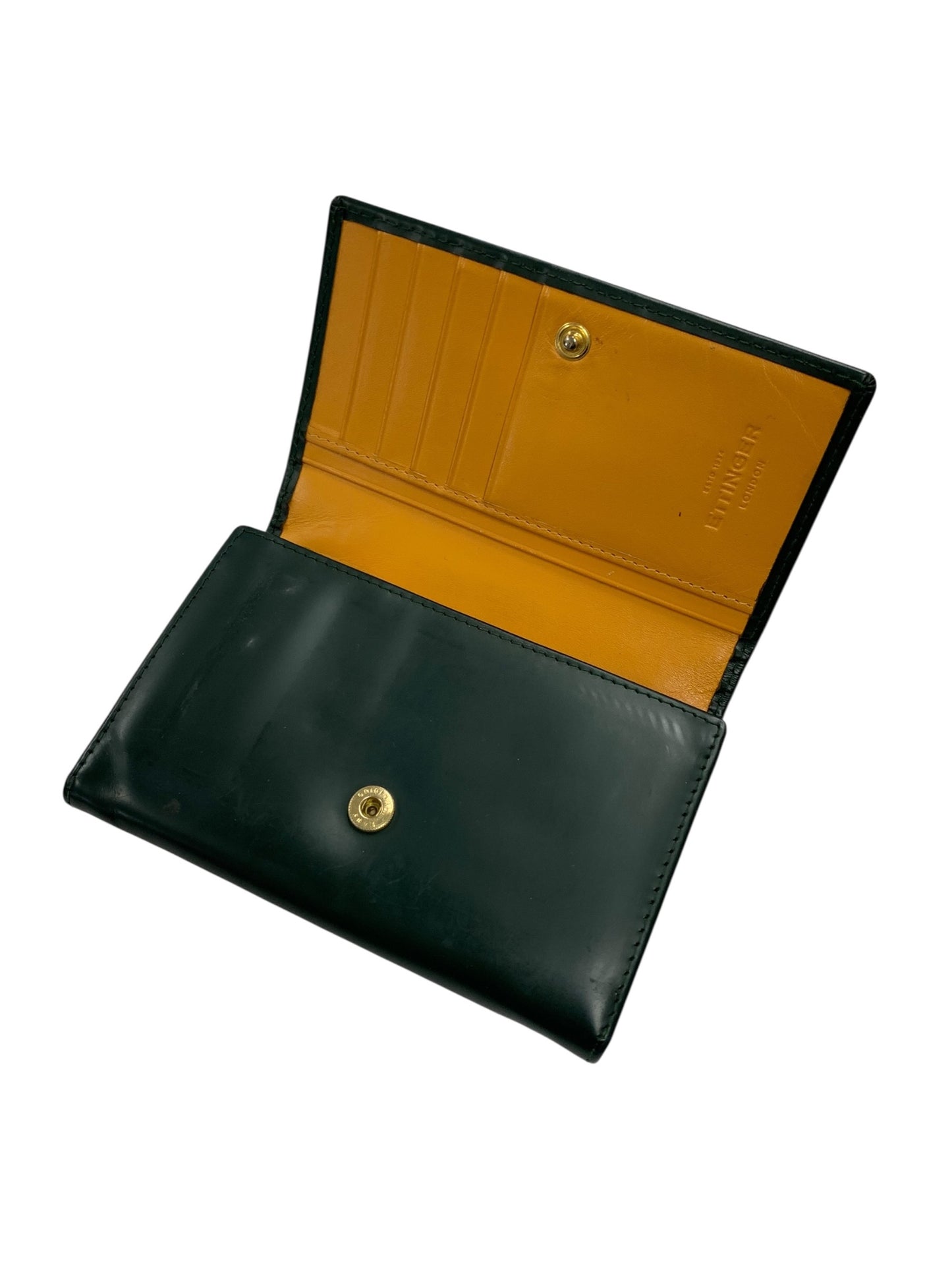 エッティンガー 二つ折り財布 グリーン レザー ITNX6UAG5ZE8