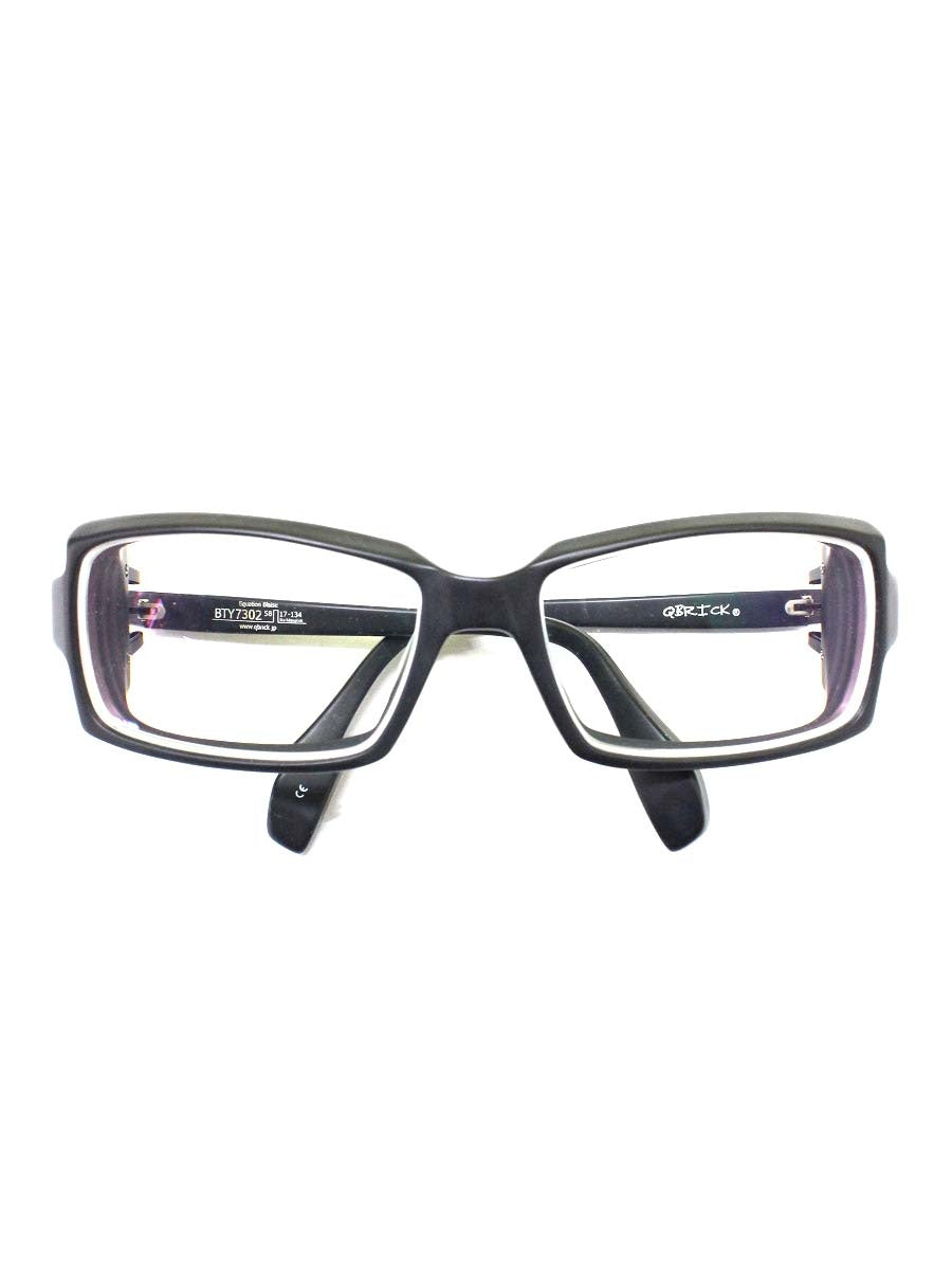キューブリック BTY7302 メガネ ブラック セルフレーム フルリム スクエア IT7GB5EJDPXC