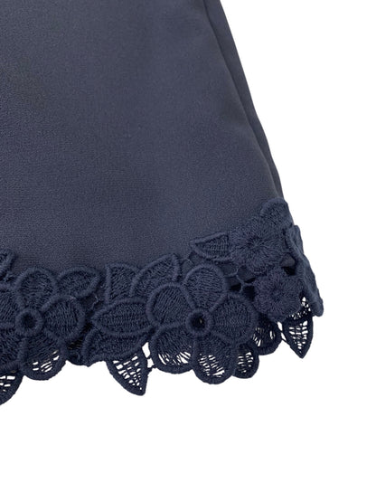 エムズグレイシー 416103 ワイドパンツ 40 ブラック フラワー刺繡 ITGMA3NKLIKG