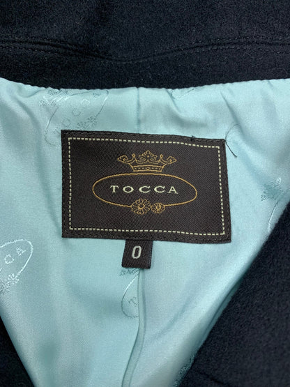 トッカ CCOTOLW0510 コート 0 ブラック ウール フード付き IT208UTA2H3I