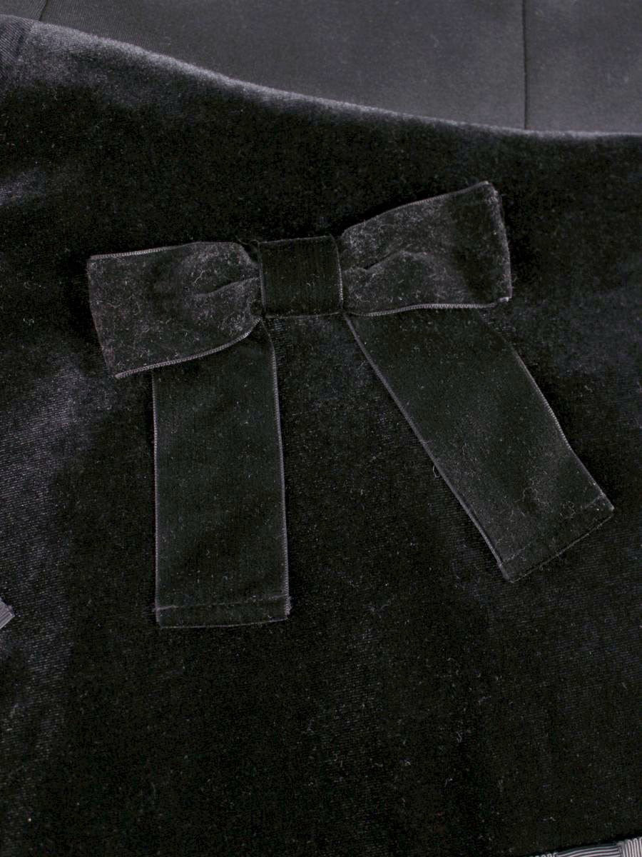 スーパービューティー スカート 42 ブラック ベロア リボン ITR0NH601UZU 【SALE】