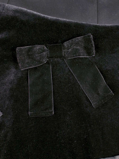 スーパービューティー スカート 42 ブラック ベロア リボン ITR0NH601UZU 【SALE】