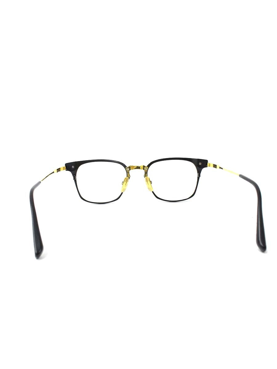 ディータ UNION DRX-2068-A-T メガネ 眼鏡 ブラック/ゴールド コンビフレーム フルリム ウェリントン IT7KKB8MTJUD