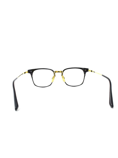 ディータ UNION DRX-2068-A-T メガネ 眼鏡 ブラック/ゴールド コンビフレーム フルリム ウェリントン IT7KKB8MTJUD