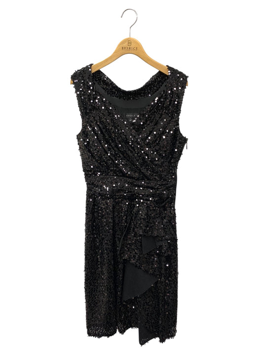 エポカ M5J3220209 ワンピース 40 ブラック スパンコール IT2Q4GMJPGQ8