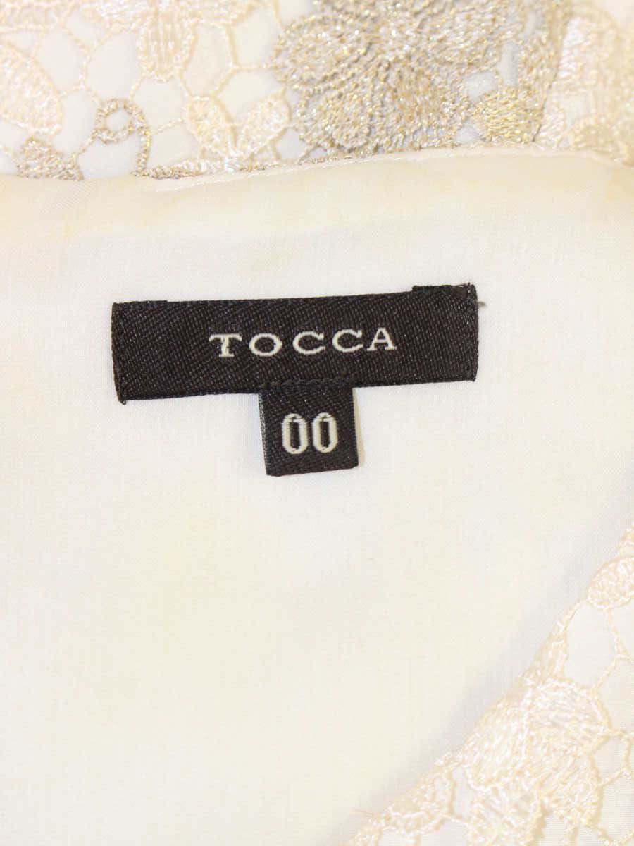 トッカ OPTOYA0603 ワンピース 00 ベージュ 刺繍 ラメ ITN1CTA12Q7E