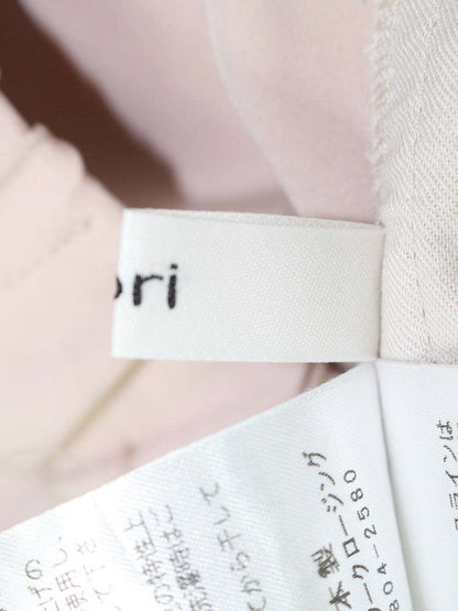 ヨリ YR2022-095AW パンツ 36 ピンク クロップド ウエストギャザー ITFYIW07WAM4 【SALE】