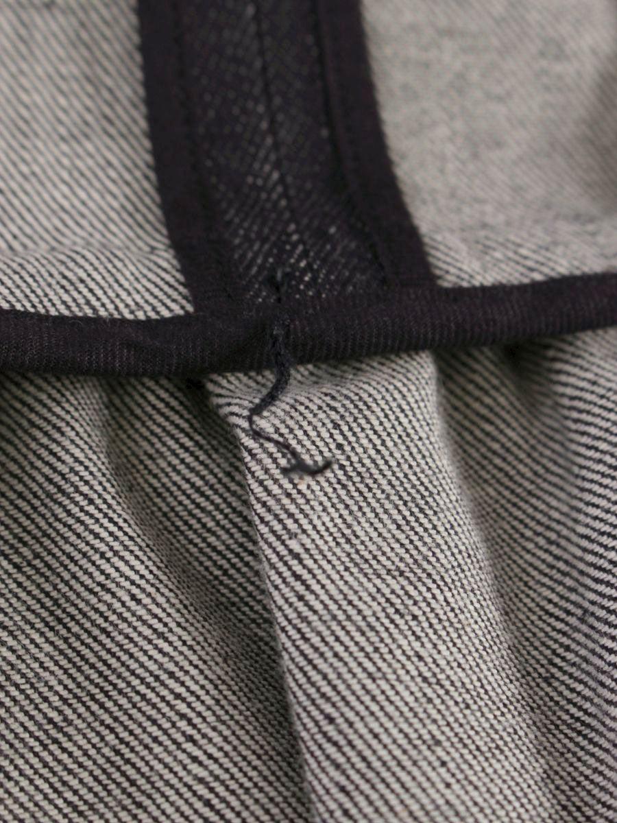 フォクシーニューヨーク 39368 ワンピース 40 ネイビー デニム フリル Vネック ITMQE44DRYMU