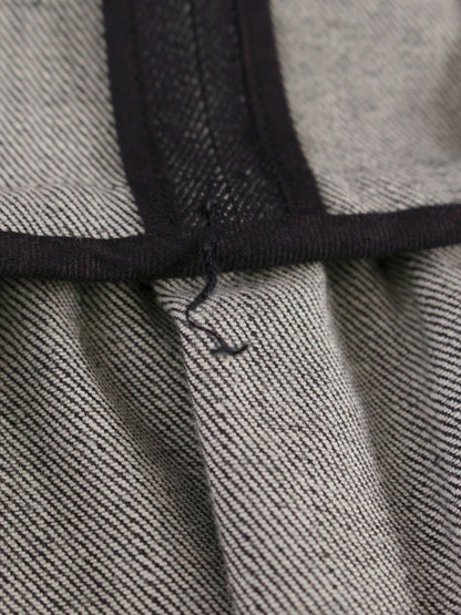 フォクシーニューヨーク 39368 ワンピース 40 ネイビー デニム フリル Vネック ITMQE44DRYMU