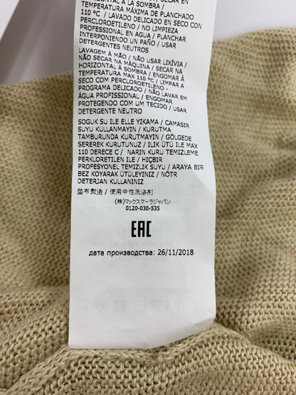 ウィークエンドマックスマーラ 53410491670 カーディガン L ベージュ リネン ITTPNRTVX9SW
