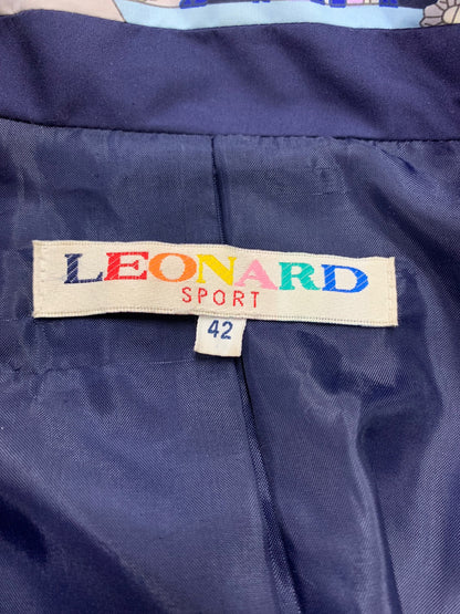 レオナールスポーツ 0526666 キルティングジャケット 42 ネイビー フード付 IT34W5JD5PT1