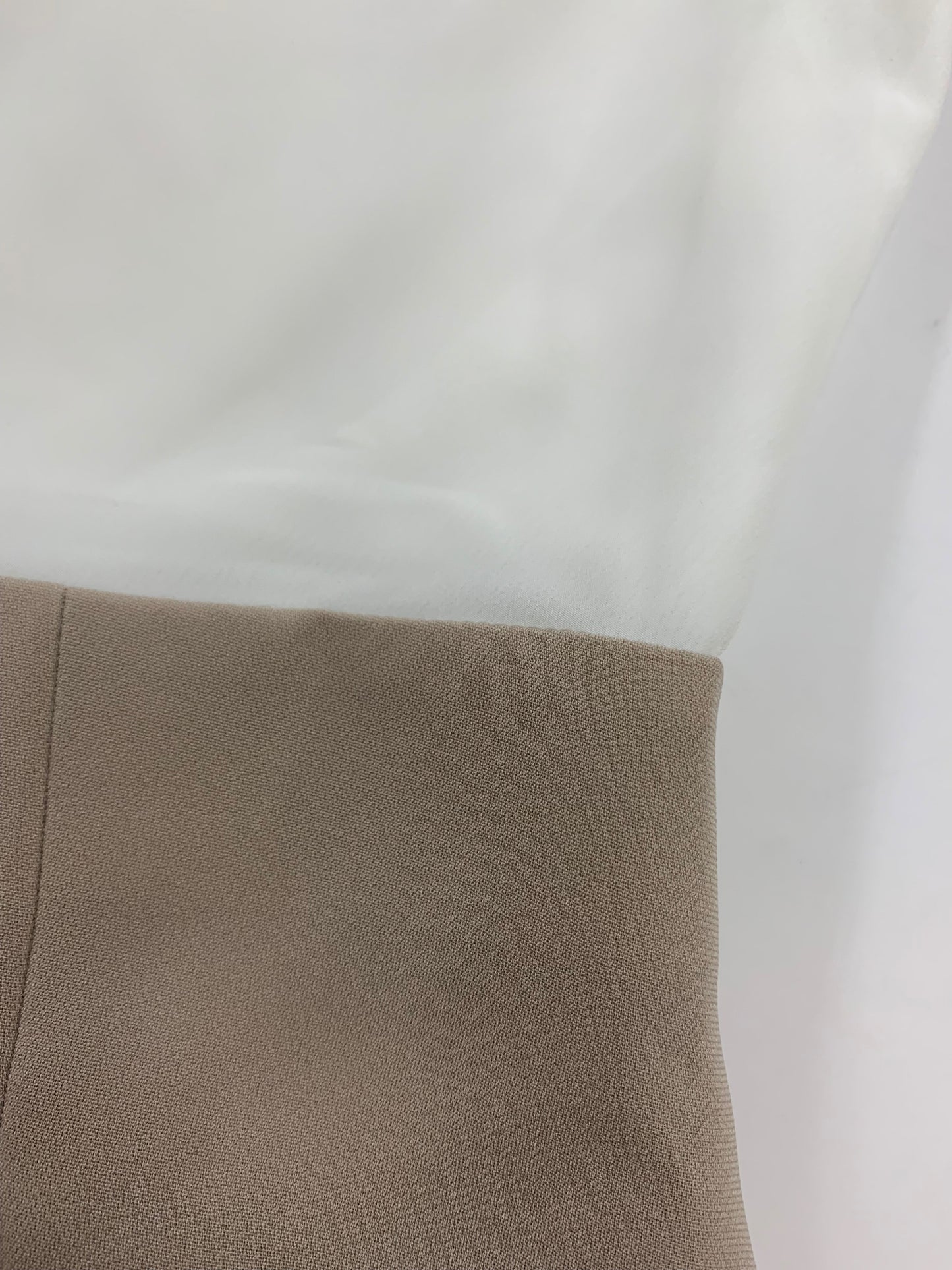 フォクシーニューヨーク DRESS ETINCELLE 43774 ワンピース 40 ホワイト 切替 タックフレア IT1BH3D4Z4LW