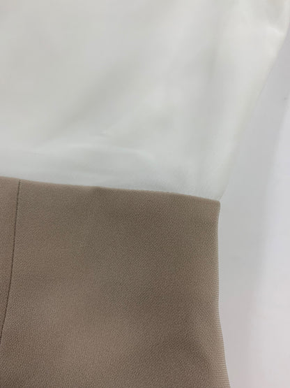 フォクシーニューヨーク DRESS ETINCELLE 43774 ワンピース 40 ホワイト 切替 タックフレア IT1BH3D4Z4LW
