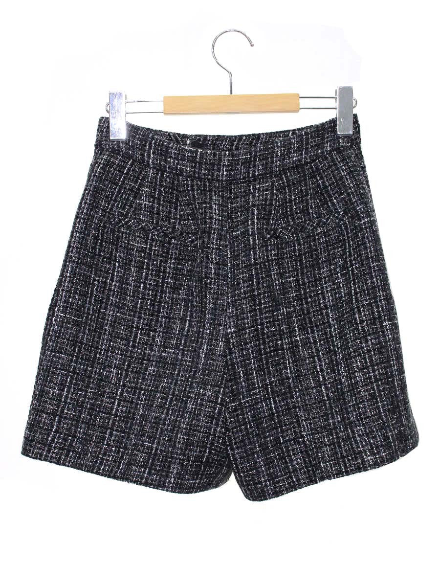 セルフォード バリエーションショートパンツ CWFP244086 36 ブラック ツイード ITDBGVYG4LE3