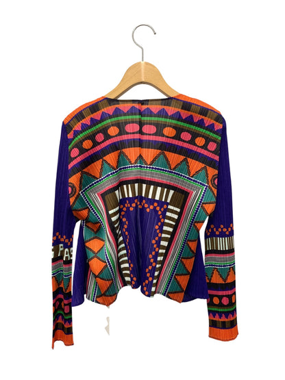 プリーツプリーズイッセイミヤケ PP31-JO538 カーディガン 3 マルチカラー ITQ7O1XEVLGA