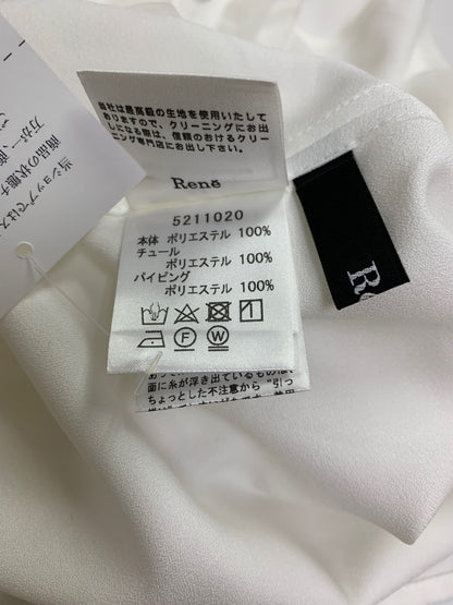 ルネ 5211020 ブラウス 34 ホワイト フリル IT7TIH0OC5PC