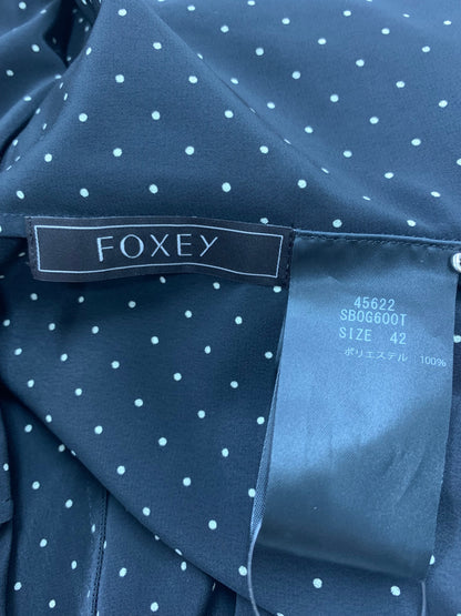 フォクシーブティック Blouse Dottie ドッティ 45622 ブラウス 42 ブラック ドット 水玉 ITU0BWCVS200