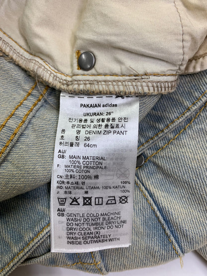 アディダス Adilenium Season 3 Zip Washed Denim Pants JX9210 26 ブルー ITGMEDN8D29L