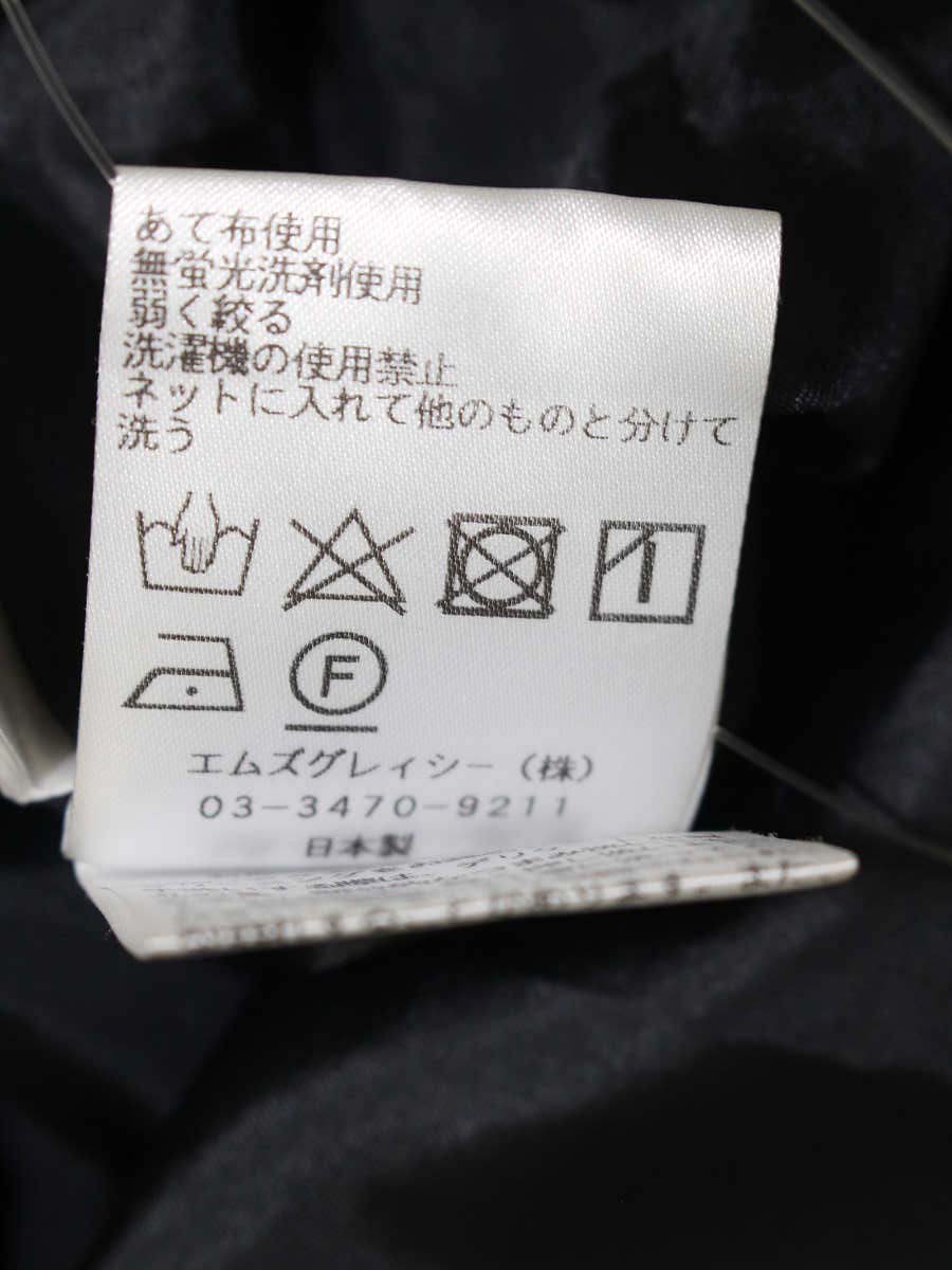 エムズグレイシー 410305 トップス 38 ブラック 花 ドット リボン IT80LPUK9PCO