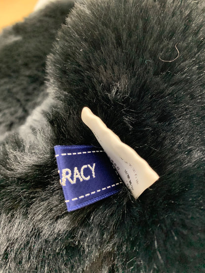 エムズグレイシー 096504 マフラー Ｆ ブラック フェイクファー リボン ITZ1R7LMZQ1C