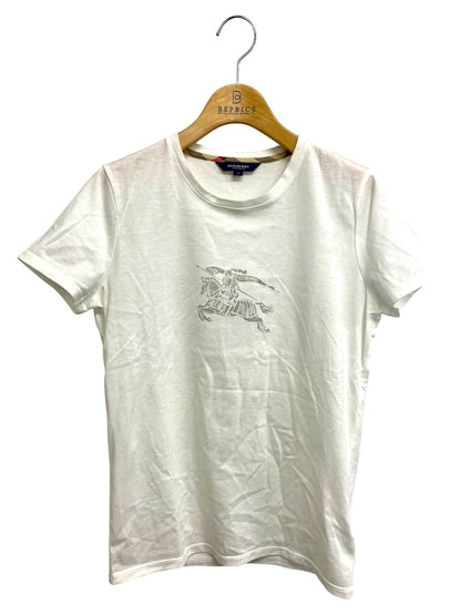バーバリーロンドン エクエストリアン・ナイト・デザイン(EKD) B1P37-335-02 Tシャツ 2 ホワイト 半袖 ITKZYPDXK53I