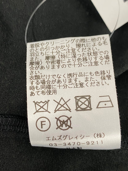 エムズグレイシー 915508 カットソー 38 ブラック 袖リボン ITE7XMUXFRXA