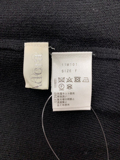 ミスアドラ 11M101 ニットセーター F ブラック フォックスファー IT5F8QOQJVD0 【SALE】