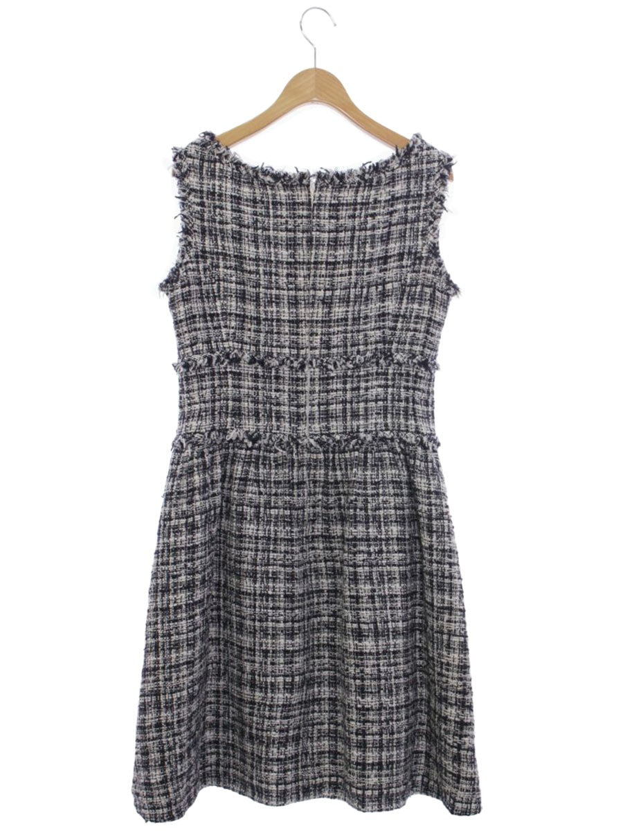 ルネ 6416490 ワンピース 38 ネイビー/ホワイト TISSU ツイード ITCVXZ79BMMM