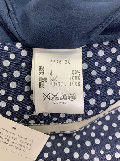 ルネ 6626120 ワンピース 34 ネイビー デニム調 ドット ITO85JV3SFA0