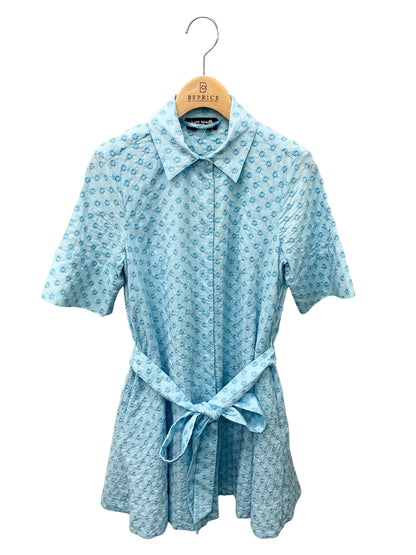 ケイトスペード ワンピース XS ブルー 刺繍 IT1CBRD0Y0X4