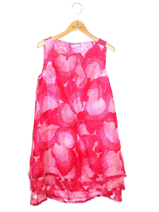 ヴィヴィアンタム DRESS 015-142261 ワンピース 0 ピンク ティアード シルク ITCUGU2ZOZBM