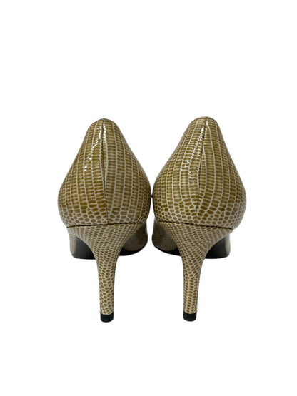 スチュアートワイツマン 76641 パンプス 36.5 ベージュ 型押し IT3I9H6IAYUK