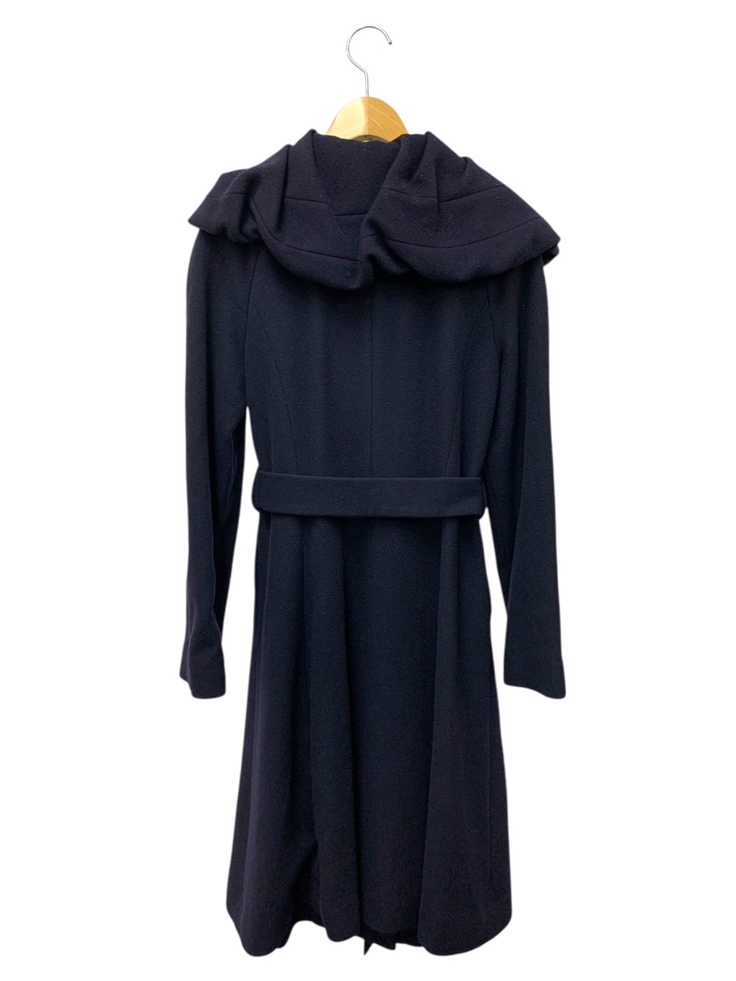 トゥービーシック W5B52-438-29 トレンチコート 40 ネイビー ウール ITHPBWKBPHWQ