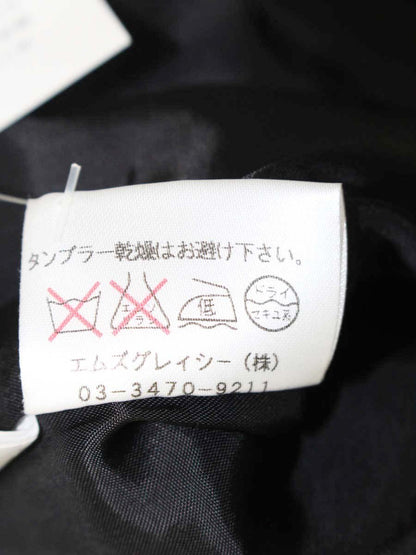 エムズグレイシー 124545 ジャケット 38 ブラック 1B ウール混 ITI11DSRE73L