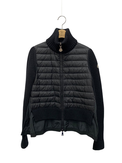 モンクレール MAGLIONE TRICOT CARDIGAN A20939470200 ダウンジャケット XS ブラック ダウン ダブルジップ IT5BDC3CDD2L