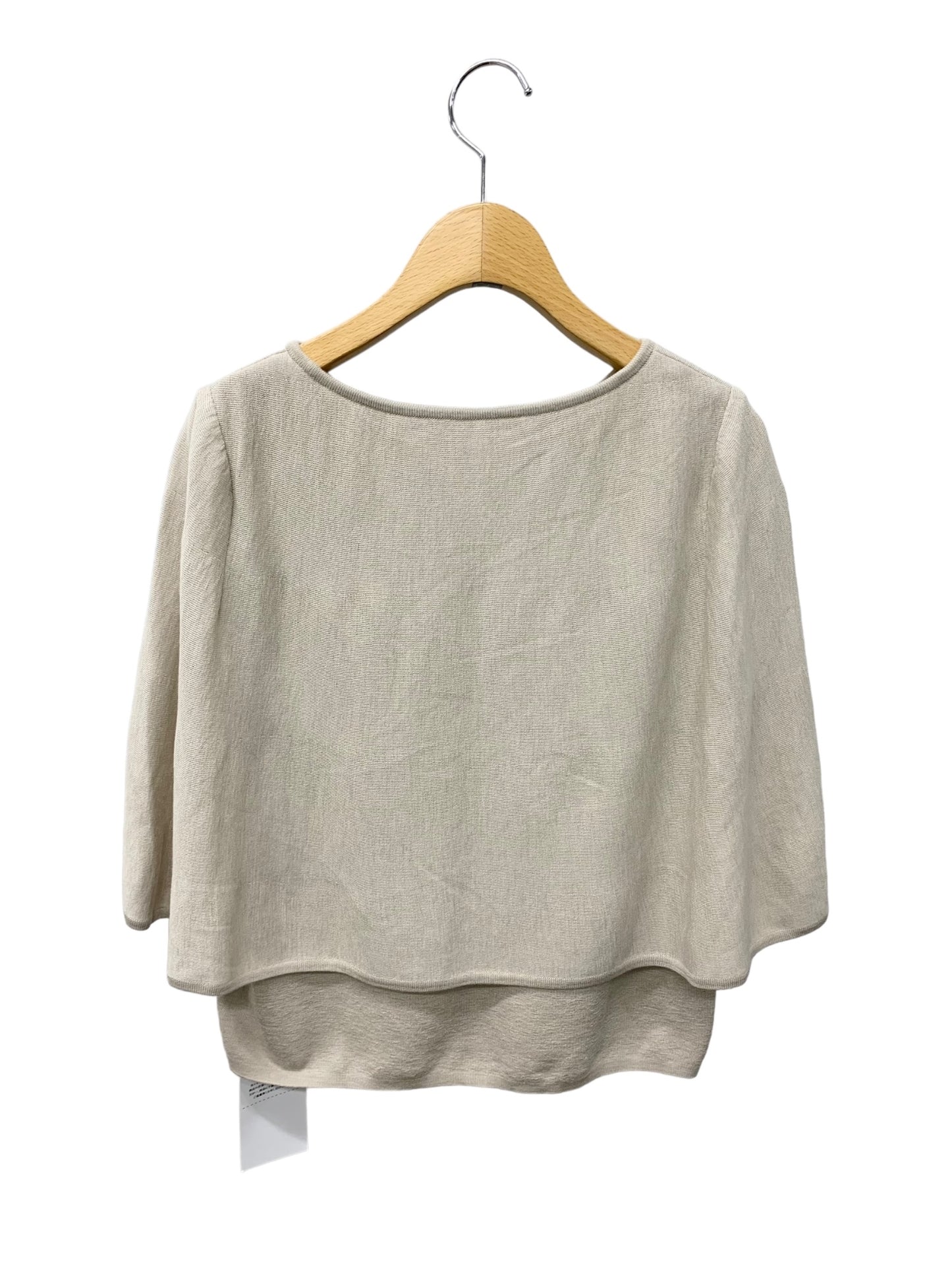 フォクシーブティック KNIT TOP CRESCENT 41363 ニット 42 グレージュ セーター ITQNMWTXRZ3L