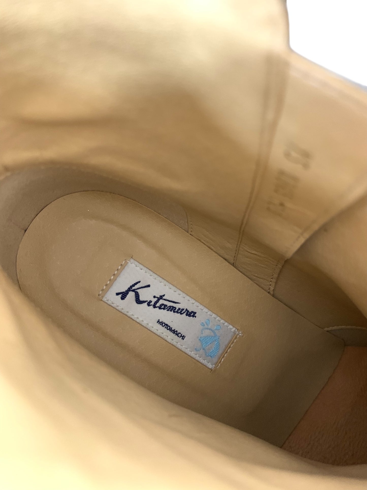 キタムラ YS0365 レインブーツ M ブラウン エナメル リボン IT7TS8BEHTWS