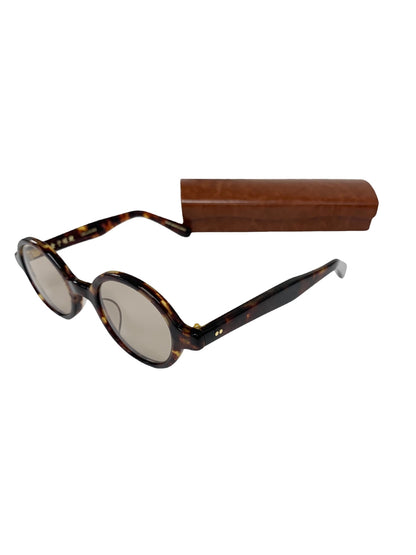 金子眼鏡 KC-10 メガネ ブラウン べっ甲柄 丸メガネ ITBSZMF2FJAO