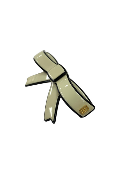 アレクサンドルドゥパリ バレッタ ホワイト リボン ラインストーン ITYL73MNQH4G