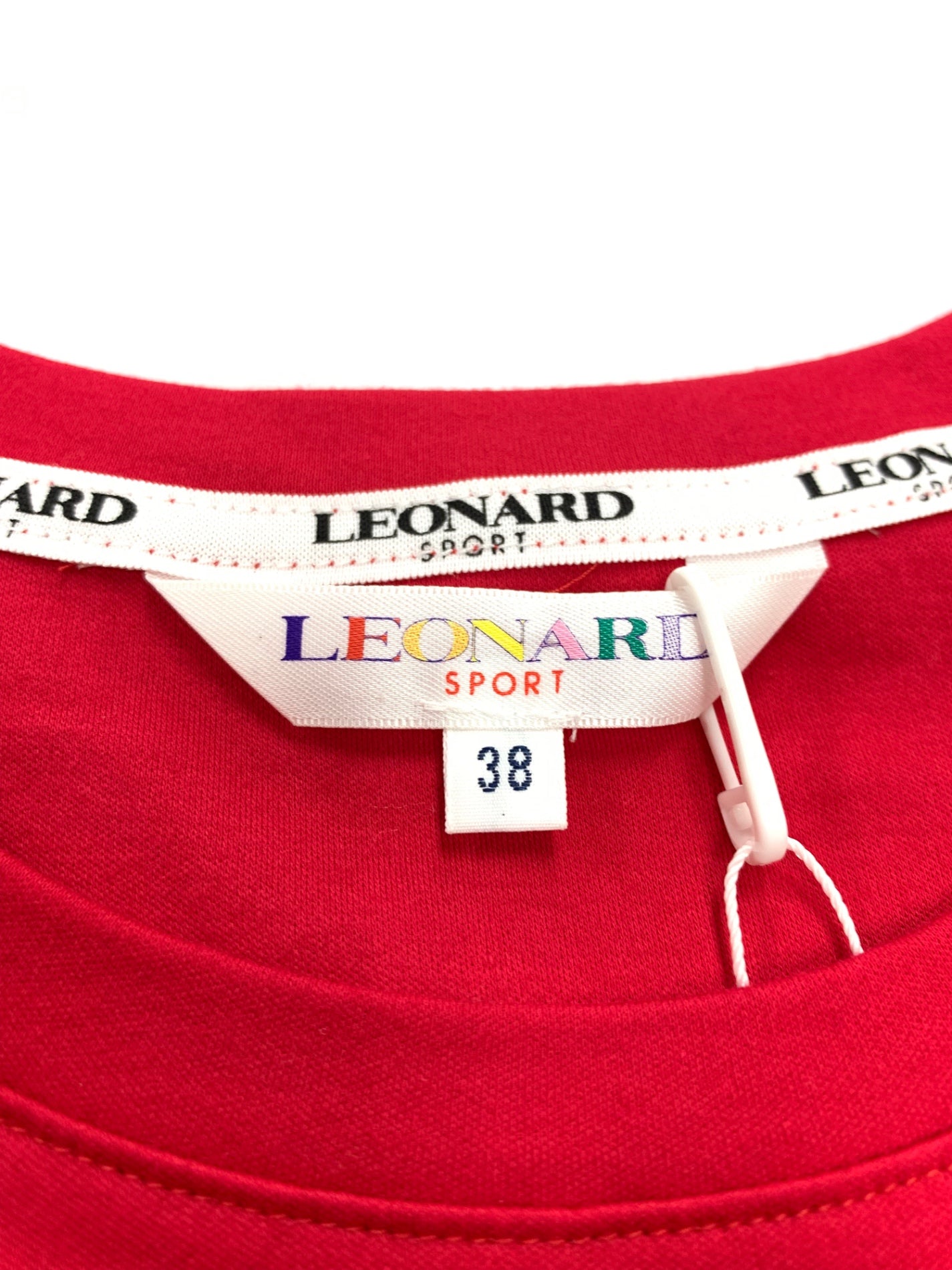 レオナールスポーツ 0548483 Tシャツ 38 レッド ロゴモチーフ ITRPZJCWBUWC