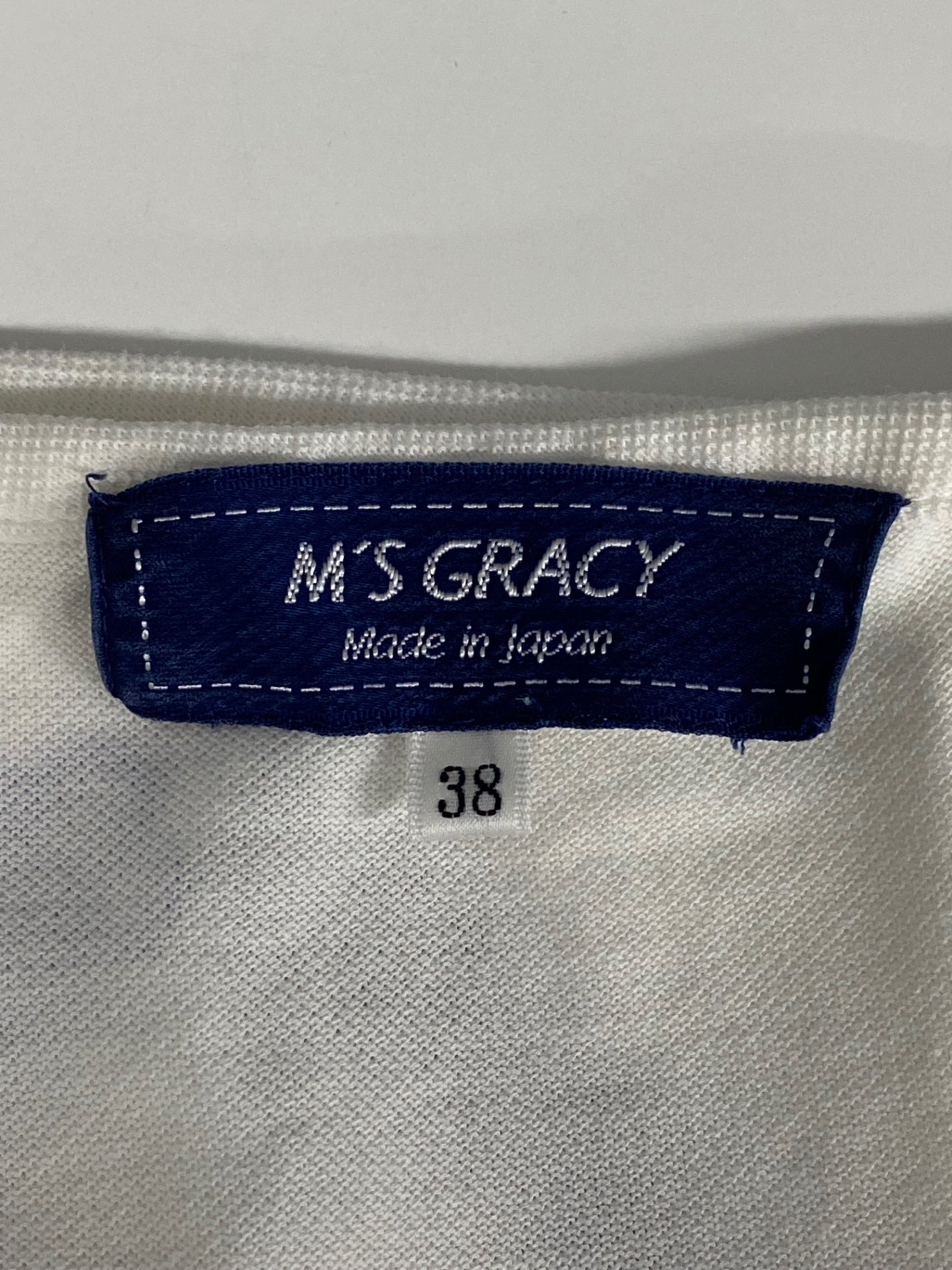 エムズグレイシー SpangleｘEmbroidery T-shirt 915307 Tシャツ  38 ホワイト フラワーモチーフ IT7D3Q8QUB1C