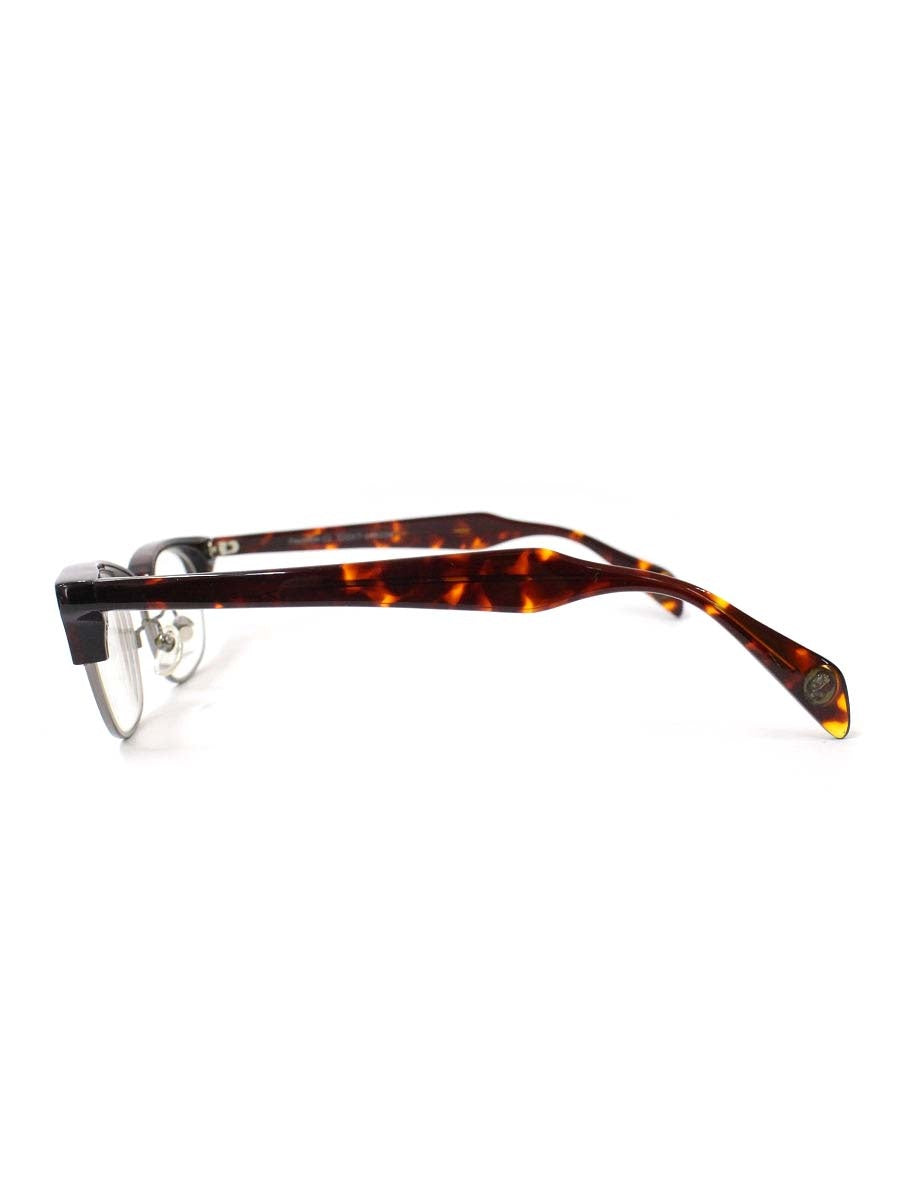 ロエン roen004-C2 メガネ ブラウン コンビフレーム ブロウ べっ甲柄 IT6N9BN1RNBE