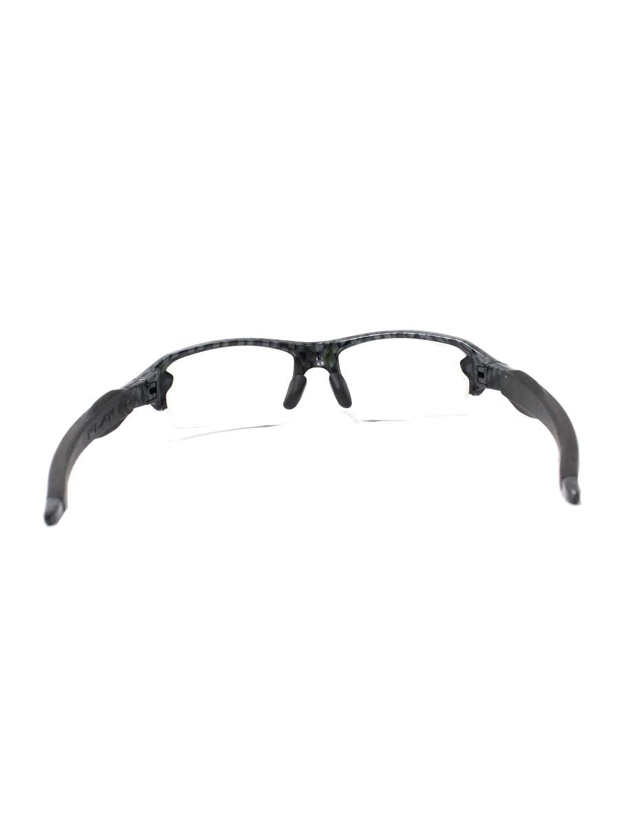 オークリー FLAK2.0 メガネ ブラック/グレー スポーツ 幾何柄 セルフレーム ハーフリム ITKR2W63YQO8