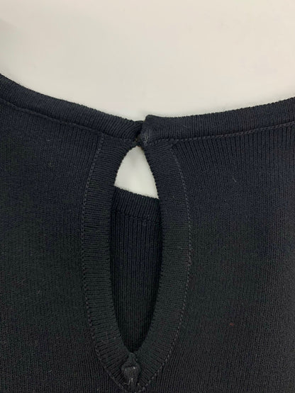 フォクシーブティック 32599 ワンピース 38 ブラック ニット ロゴプレート  SP品 ITBSLMJYY31E