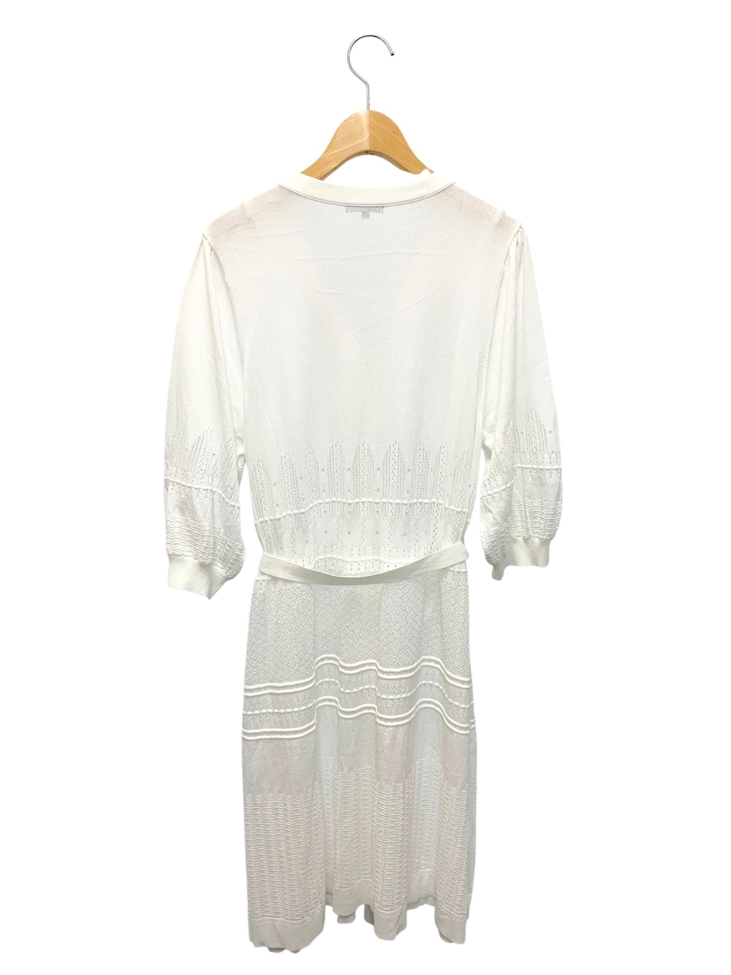 トゥービーシック W5F09-169-02 カーディガン 42 ホワイト ロング ITQAPUM83QA2